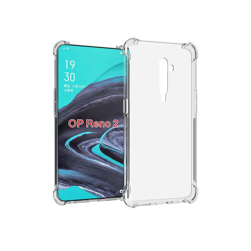 Kuori Oppo Reno 2 Läpinäkyvät Vahvistetut Kulmat