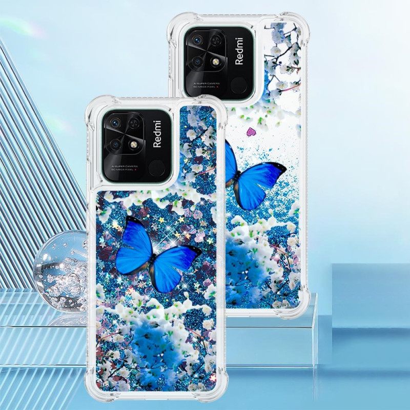 Case Xiaomi Redmi 10C Glitter Butterflies