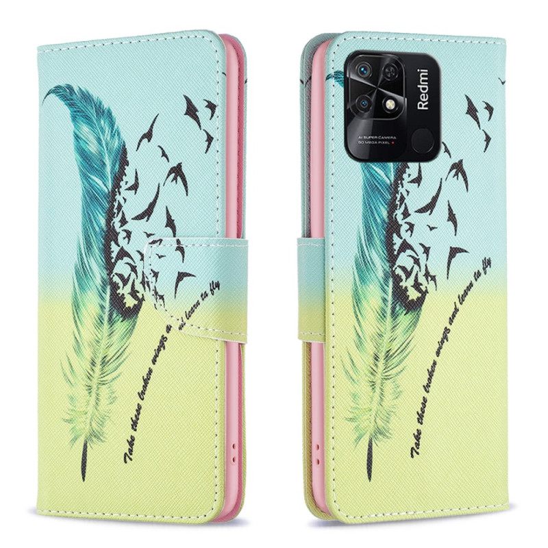 Flip Case Xiaomi Redmi 10C Feather