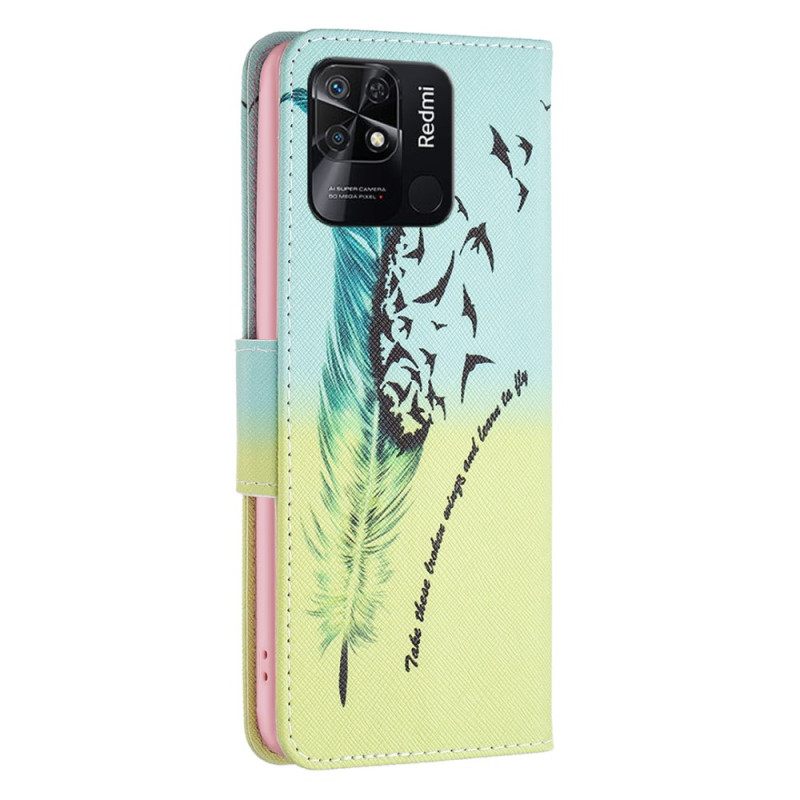 Flip Case Xiaomi Redmi 10C Feather