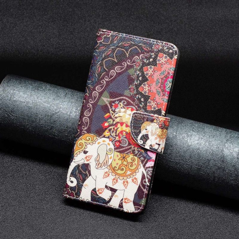 Flip Case Xiaomi Redmi 10C Tribal Elephant