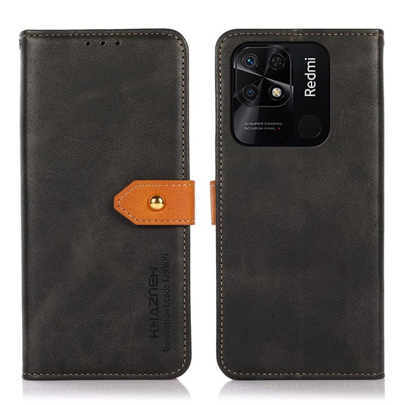 Kotelot Xiaomi Redmi 10C Bicolor Golden Clasp Khazneh