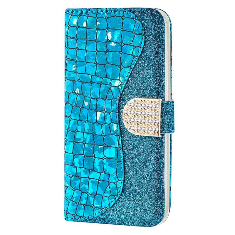 Kotelot Xiaomi Redmi 10C Croco Diamonds