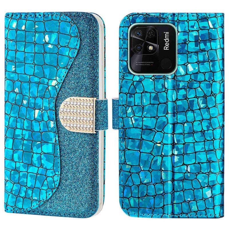 Kotelot Xiaomi Redmi 10C Croco Diamonds