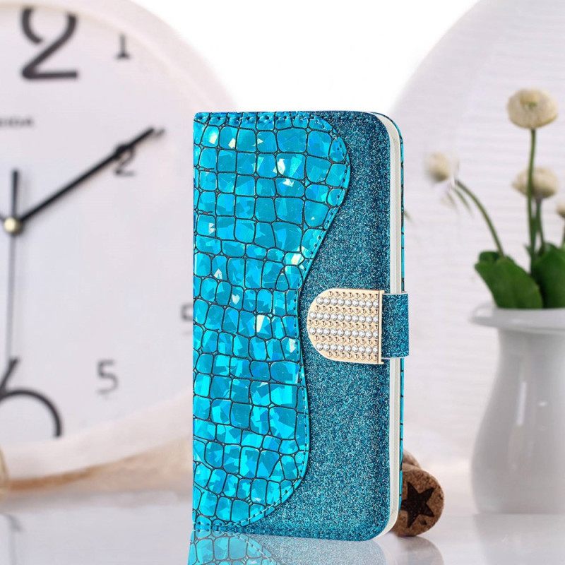 Kotelot Xiaomi Redmi 10C Croco Diamonds