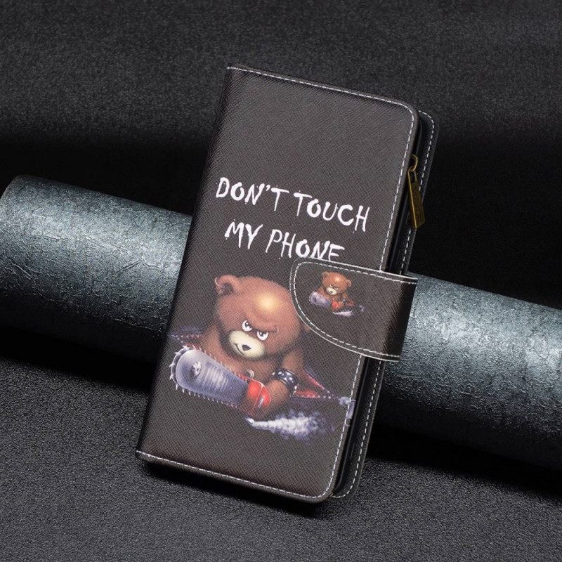 Kotelot Xiaomi Redmi 10C Dangerous Bear Vetoketjullinen Pussi