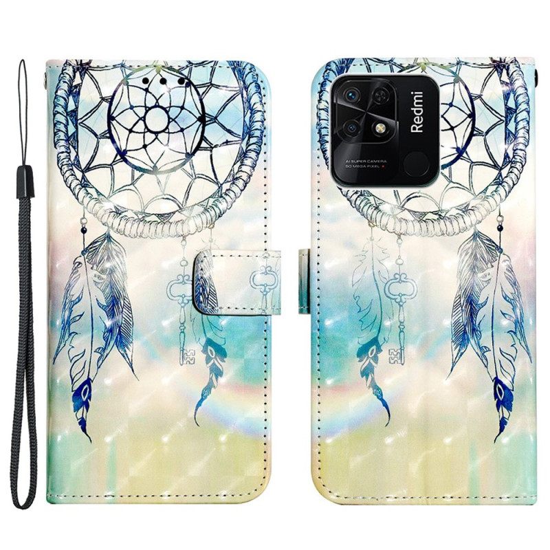 Kotelot Xiaomi Redmi 10C Suojaketju Kuori Dream Catcher Hihnalla