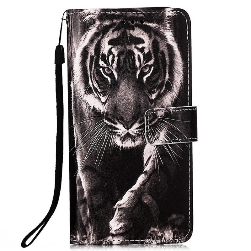 Kotelot Xiaomi Redmi 10C Suojaketju Kuori Fabulous Tiger In Strap