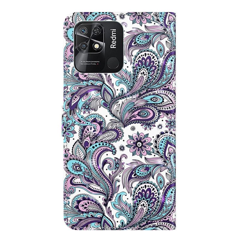 Kotelot Xiaomi Redmi 10C Suojaketju Kuori Paisley Strappy