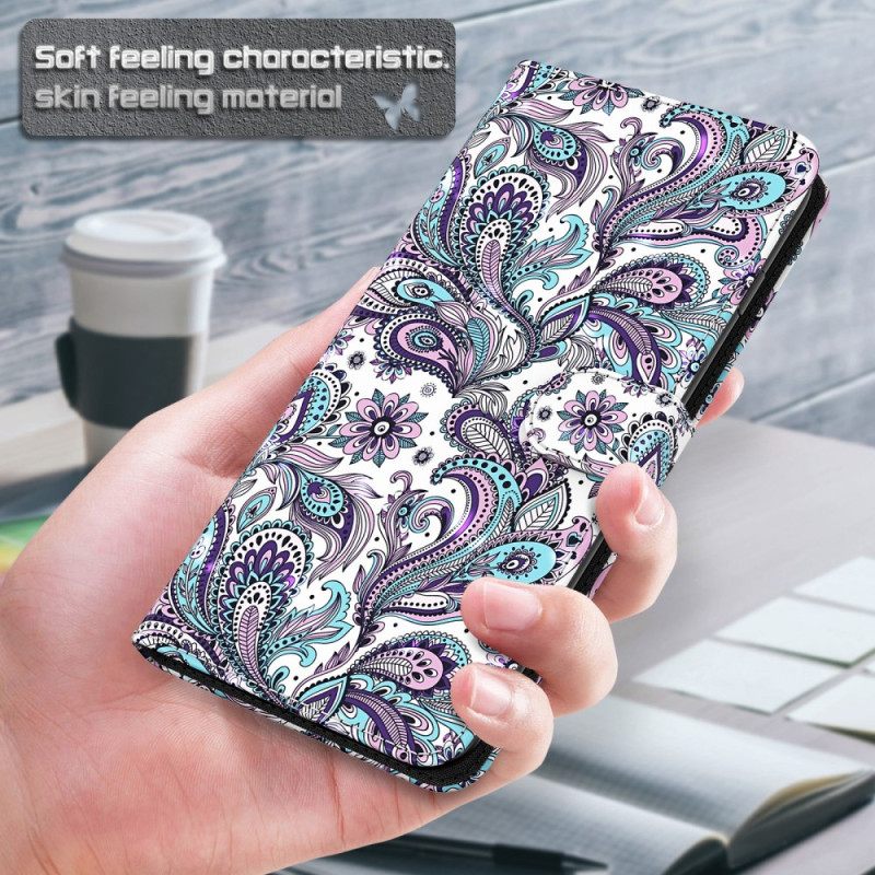 Kotelot Xiaomi Redmi 10C Suojaketju Kuori Paisley Strappy