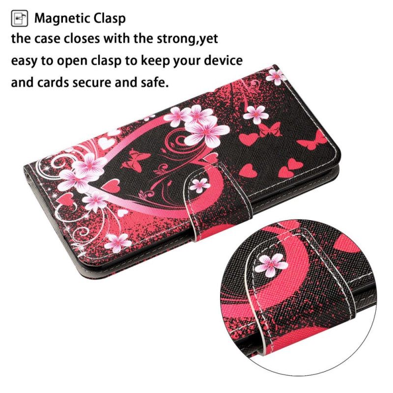 Kotelot Xiaomi Redmi 10C Suojaketju Kuori Strappy Heart