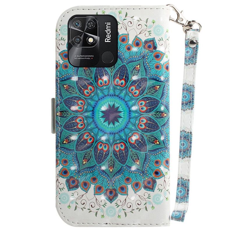 Kotelot Xiaomi Redmi 10C Suojaketju Kuori Strappy Mandala