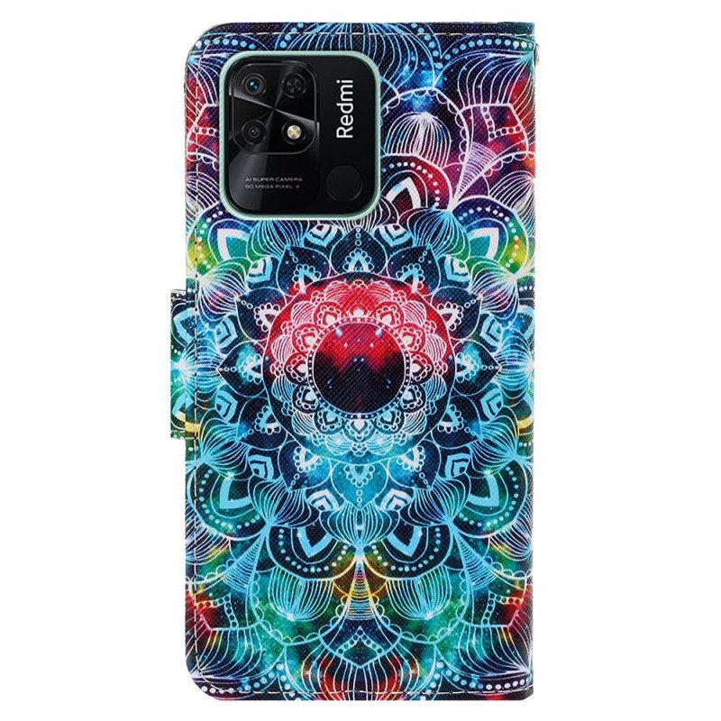 Kotelot Xiaomi Redmi 10C Suojaketju Kuori Strappy Mandala