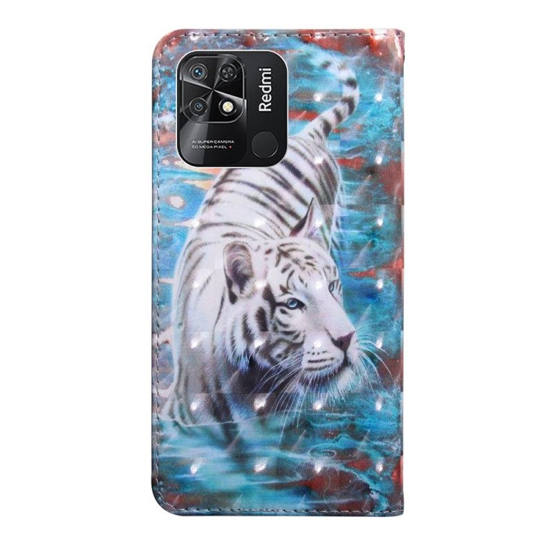 Kotelot Xiaomi Redmi 10C Suojaketju Kuori Strappy Tiger