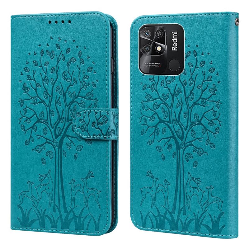 Kotelot Xiaomi Redmi 10C Tree And Deer