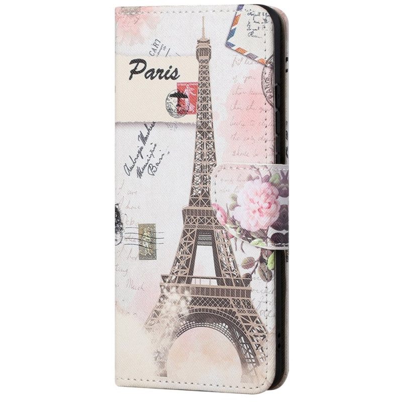 Kotelot Xiaomi Redmi 10C Vintage Eiffel Tower