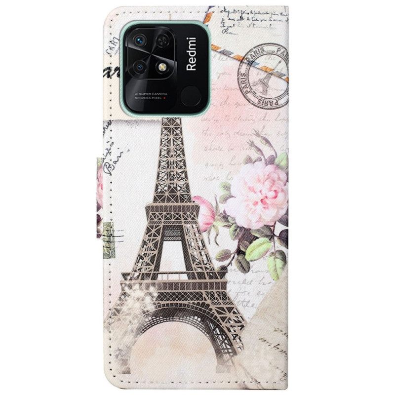 Kotelot Xiaomi Redmi 10C Vintage Eiffel Tower