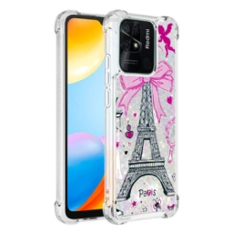 Kuori Xiaomi Redmi 10C Glitter Eiffel Tower