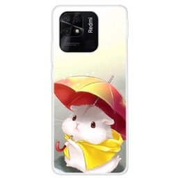 Kuori Xiaomi Redmi 10C Hamster In The Rain