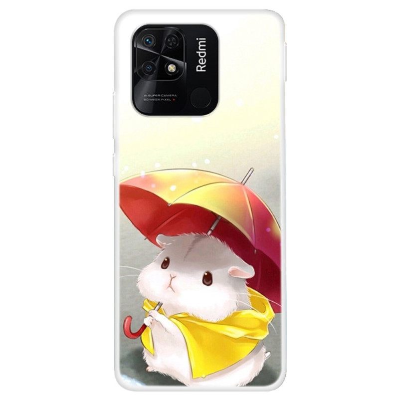 Kuori Xiaomi Redmi 10C Hamster In The Rain