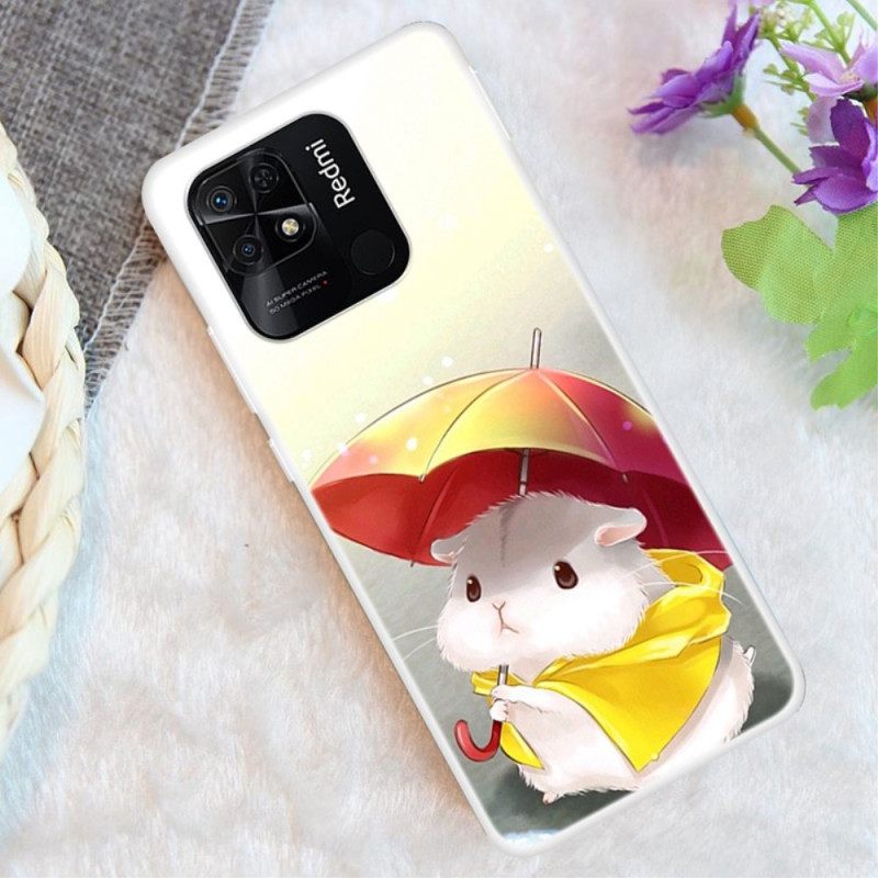 Kuori Xiaomi Redmi 10C Hamster In The Rain