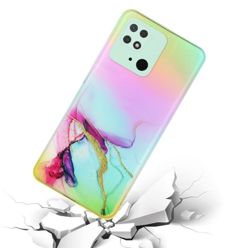 Kuori Xiaomi Redmi 10C Marble Art Laserefekti