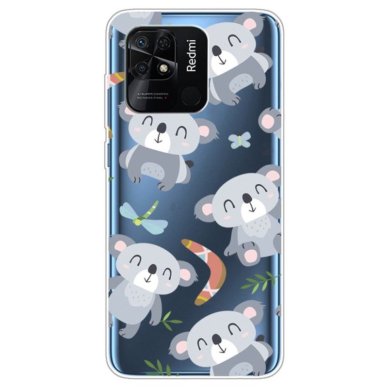 Kuori Xiaomi Redmi 10C Transparent Multiple Koala