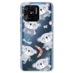 Kuori Xiaomi Redmi 10C Transparent Multiple Koala