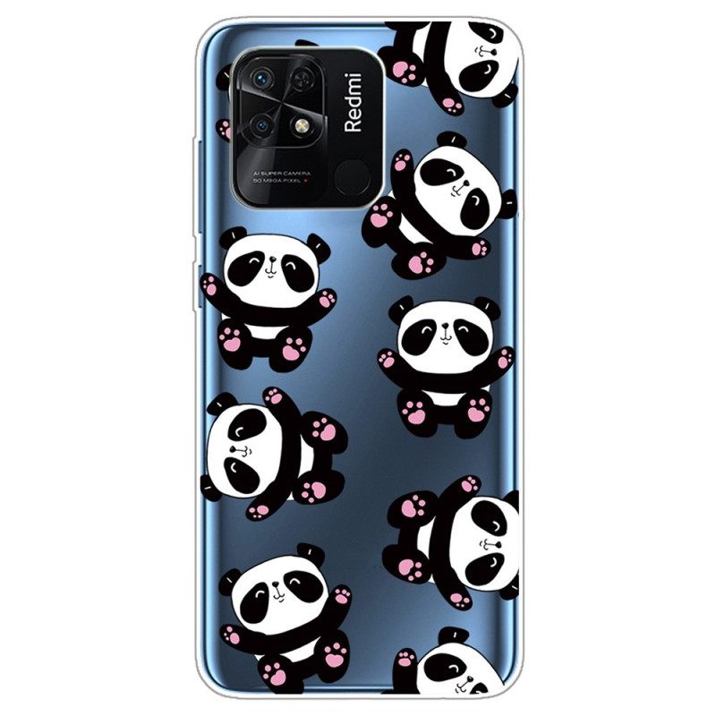 Kuori Xiaomi Redmi 10C Transparent Multiple Panda