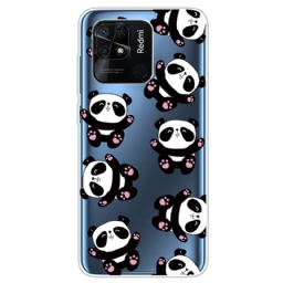 Kuori Xiaomi Redmi 10C Transparent Multiple Panda