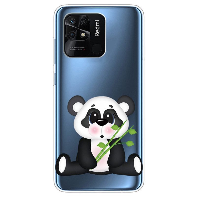 Kuori Xiaomi Redmi 10C Transparent Pretty Panda