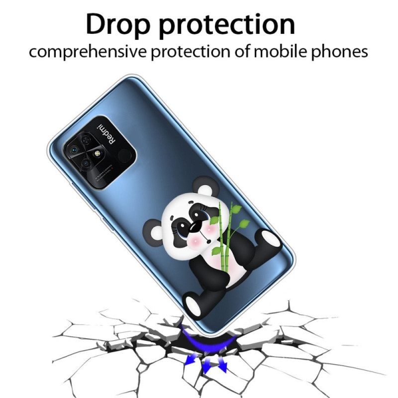 Kuori Xiaomi Redmi 10C Transparent Pretty Panda