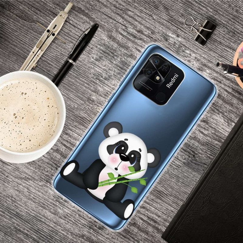 Kuori Xiaomi Redmi 10C Transparent Pretty Panda