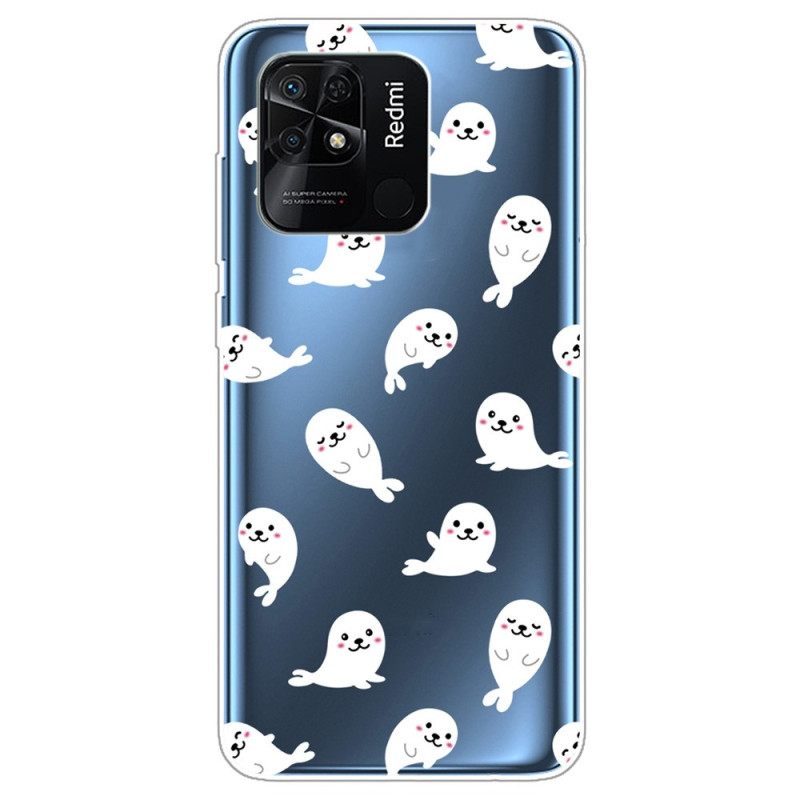 Kuori Xiaomi Redmi 10C Transparent Sea Lions