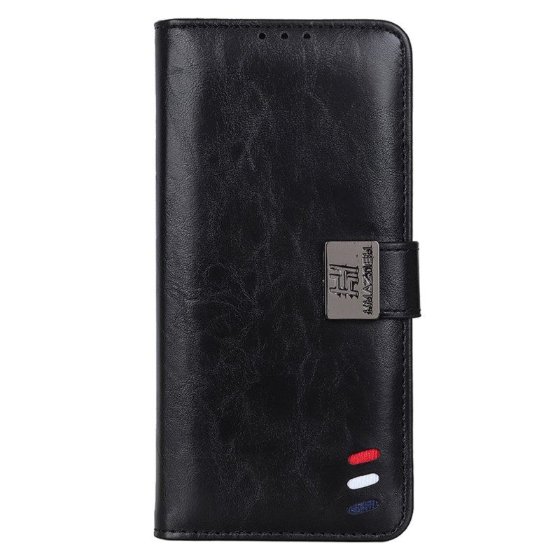 Nahkakotelo Xiaomi Redmi 10C Tricolor Leather Effect