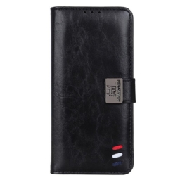 Nahkakotelo Xiaomi Redmi 10C Tricolor Leather Effect