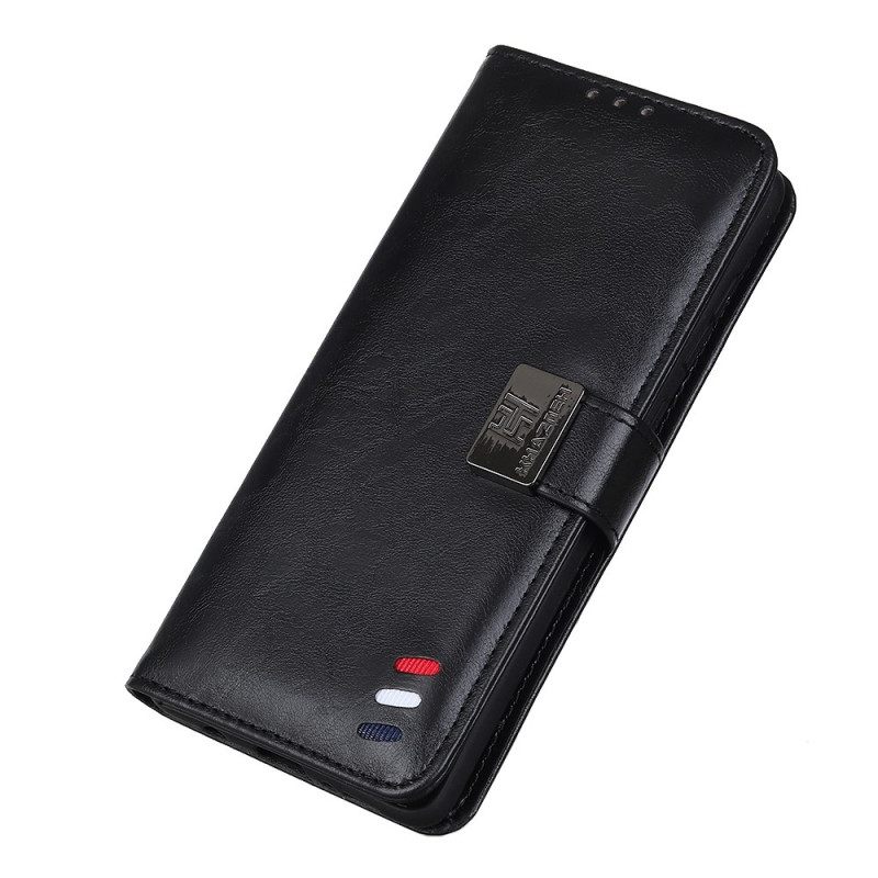 Nahkakotelo Xiaomi Redmi 10C Tricolor Leather Effect