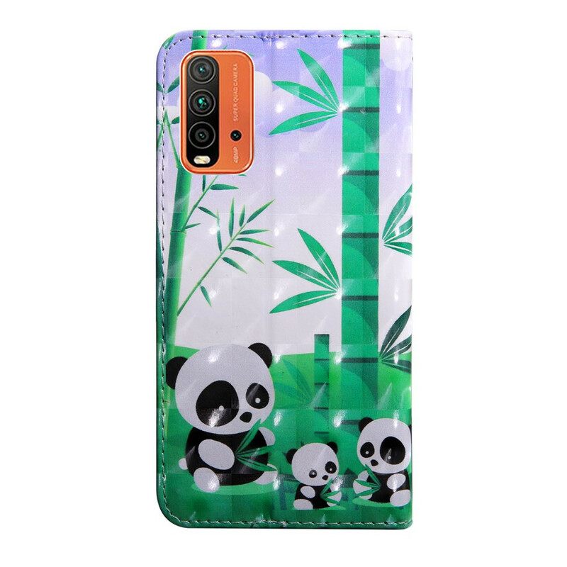 Kotelot Xiaomi Redmi 9T Light Spot Pandas