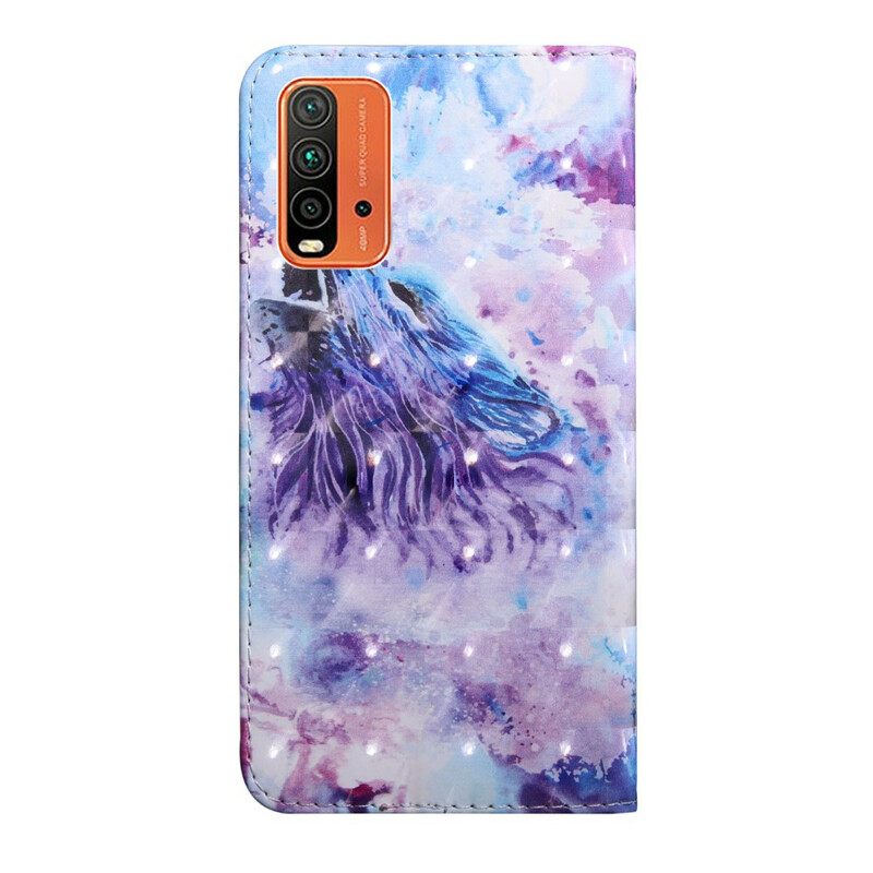 Kotelot Xiaomi Redmi 9T Wolf Watercolour