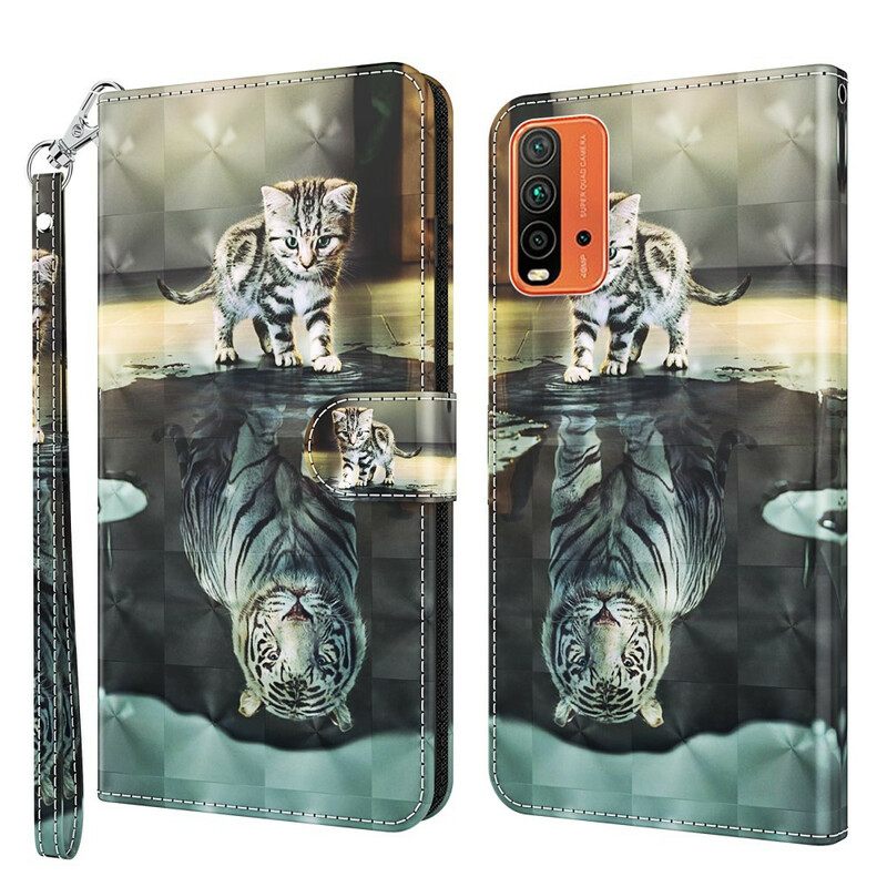 Nahkakotelo Xiaomi Redmi 9T Ernest The Tiger