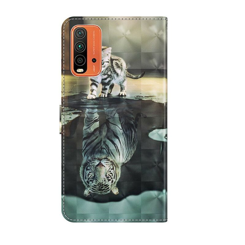 Nahkakotelo Xiaomi Redmi 9T Ernest The Tiger