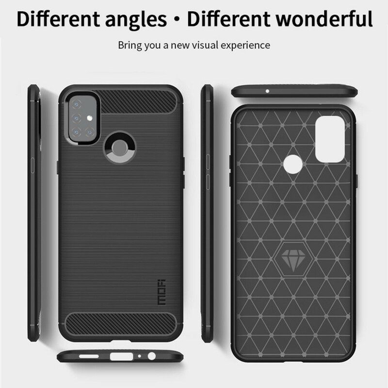 Case OnePlus Nord N10 Harjattu Hiilikuitu Mofi