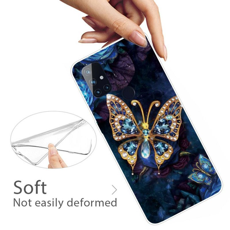 Case OnePlus Nord N10 Luxury Butterfly