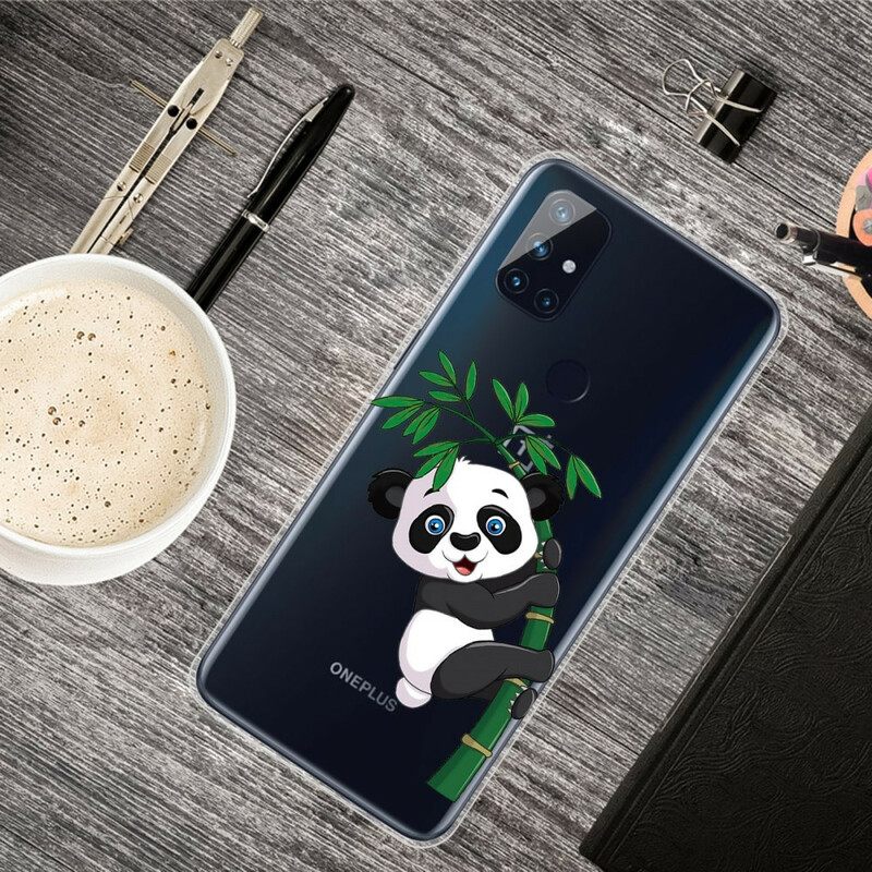 Case OnePlus Nord N10 Seamless Panda On Bamboo