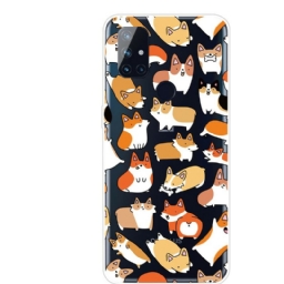 Case OnePlus Nord N10 Transparent Multiple Dogs