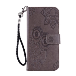 Flip Case OnePlus Nord N10 Pöllömandala Ja Charm