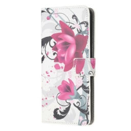 Flip Case OnePlus Nord N10 Trooppiset Kukat