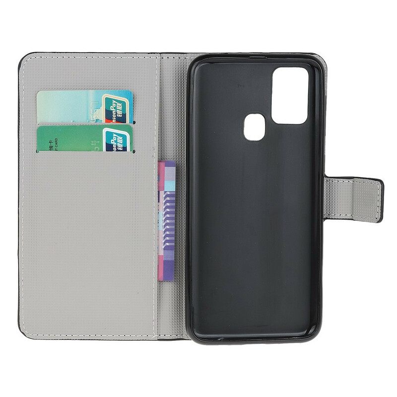 Flip Case OnePlus Nord N10 Trooppiset Kukat