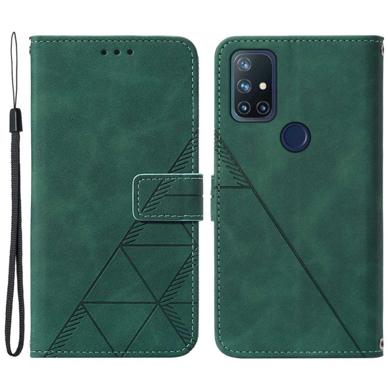 Kotelot OnePlus Nord N10 Pyramid Leather Effect