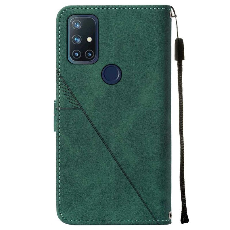 Kotelot OnePlus Nord N10 Pyramid Leather Effect